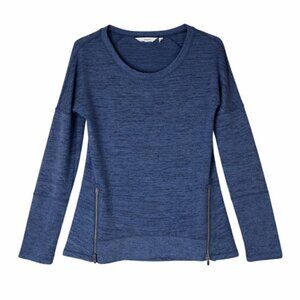 ATHLETA Blissful Sharkbite Side Zip Pullover Sweatshirt - Size Small